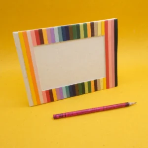 Cornice portafoto in carta di cacca di elefante Rainbow 14x9
