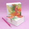 FOGLI PER APPUNTI, IN CACCA DI ELEFANTE BOX LINEA TROPICALE, MISURE 13x12,5x5 CM. COD. VAMPSTROP