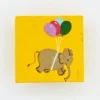 Fogli da scrivania in carta di cacca di elefante in box piccolo con palloncini