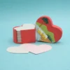 Fogli per appunti a cuore in carta fatta con cacca di elefante misura 8x7x4,5 cm. cod. VAHPHS
