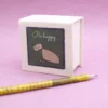 Cubo piccolo da scrivania in carta di cacca di elefante animali selvatici