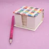 Fogli per appunti in carta di cacca di elefante in box piccolo misura 8x7x4.5 cm cod.VAMPSSE(1)