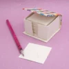 Fogli per appunti in carta di cacca di elefante in box piccolo misura 8x7x4.5 cm cod.VAMPSSE(1)