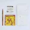 Blocco per appunti con fogli in cacca di elefante linea ANIMAL FACE misure 10x10x3 cm