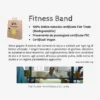 Fitness Band in lattice naturale, tensione leggera, tensione media-leggera, tensione media