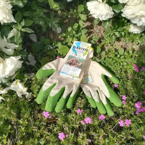 Guanti da giardino in cotone e gomma