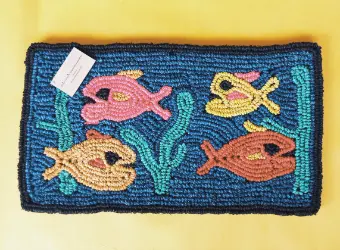 Vagamondi equo solidale zerbino acquario cod.vazacq Zerbino acquario in corda di cocco