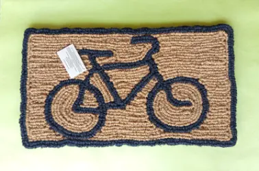Vagamondi equo solidale zerbino bici in corda di cocco