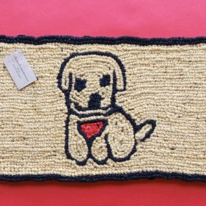 Zerbino in fibra di cocco con cane