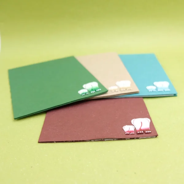 Biglietto di auguri Business Line in carta di cacca di elefante 12,5x16 cm