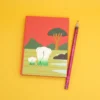 Quaderno medio in carta di cacca di elefante 10x13 cm
