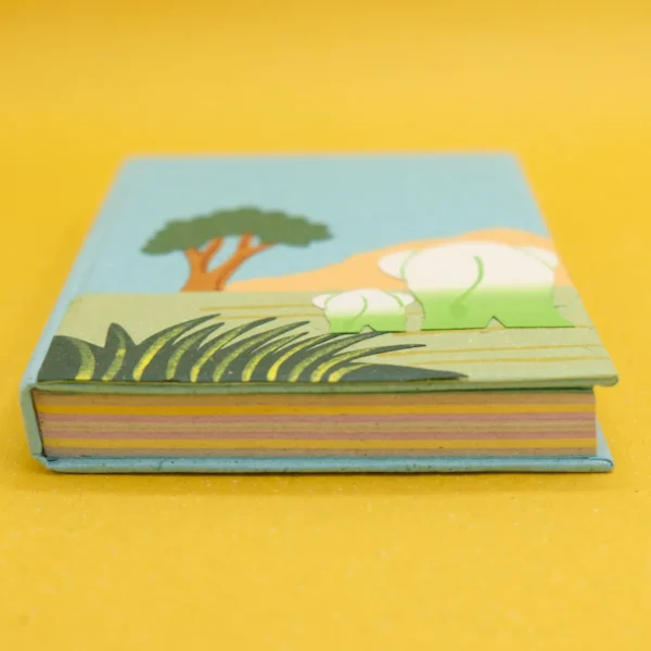 Quaderno medio in carta di cacca di elefante 10x13 cm