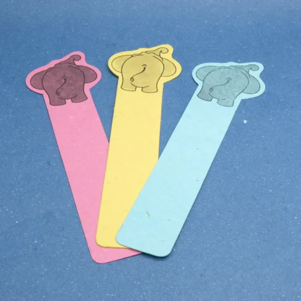 Segnalibro in cacca di carta di elefante conf. 10 pz