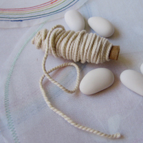 Cordoncino di cotone bianco per bomboniera e confezionamento