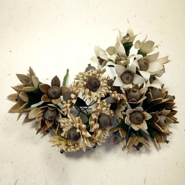 Fiore misto natura per confezionamento bomboniera