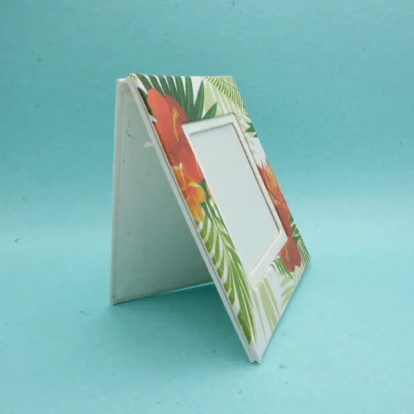 Cornice portafoto quadrata in carta di cacca di elefante Tropicale 15x15