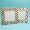 Cornice portafoto quadrata in carta di cacca di elefante linea Wedding Line 15x15