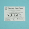 Elephant Dung Paper Carta in cacca di elefante del progetto Maximus Sri-Lanka