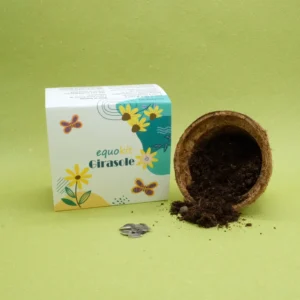 Equokit per fioriera con semi di girasole