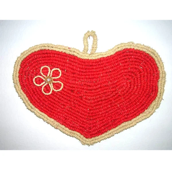 Lavagnetta Cuore in fibra di cocco