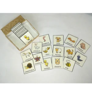 Gioco memory con card animali domestici