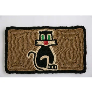Zerbino in fibra di cocco con gatto